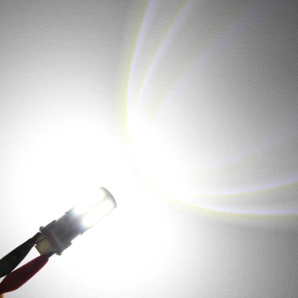 7441-7440-LED-Bulb-white-revere-brake-strobe-light-W21W-Single-filament