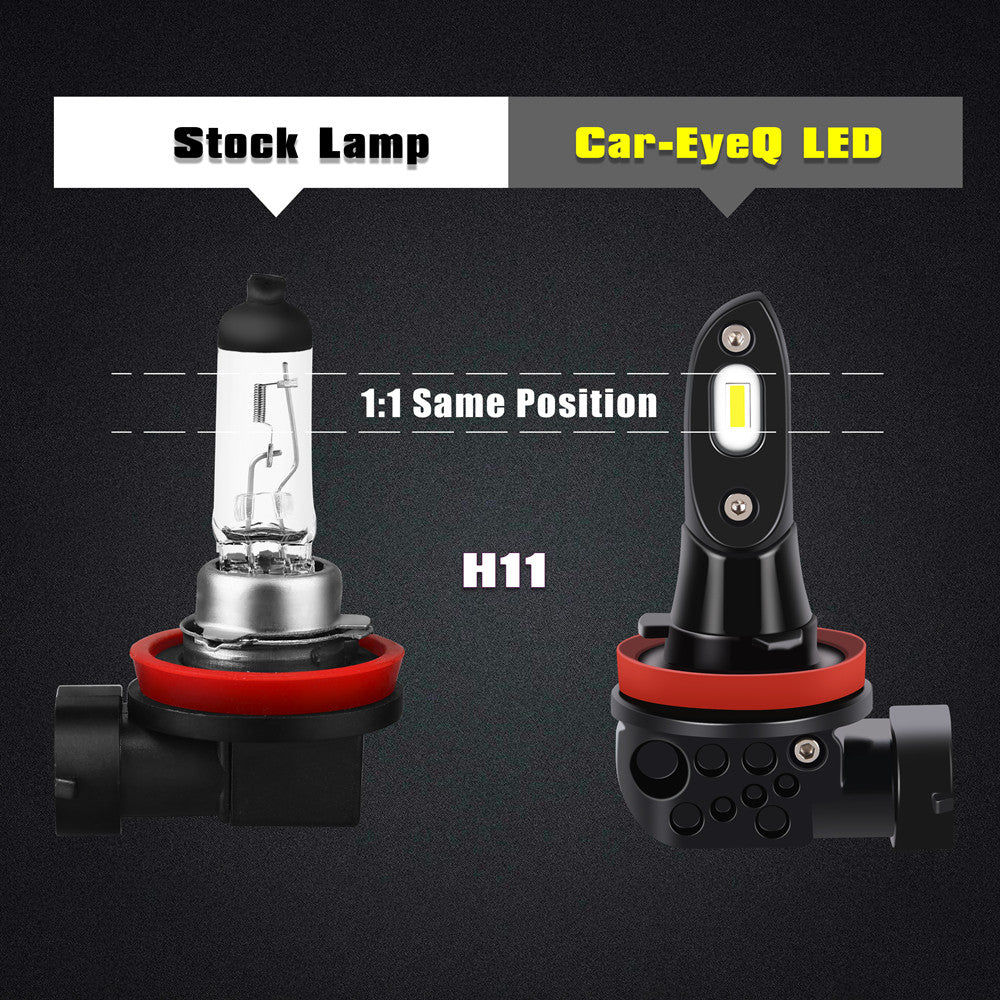 Sylvania-9145-H10-halogen-fog-lamp-vs-car-eyeq-led-bulb-white-6000k