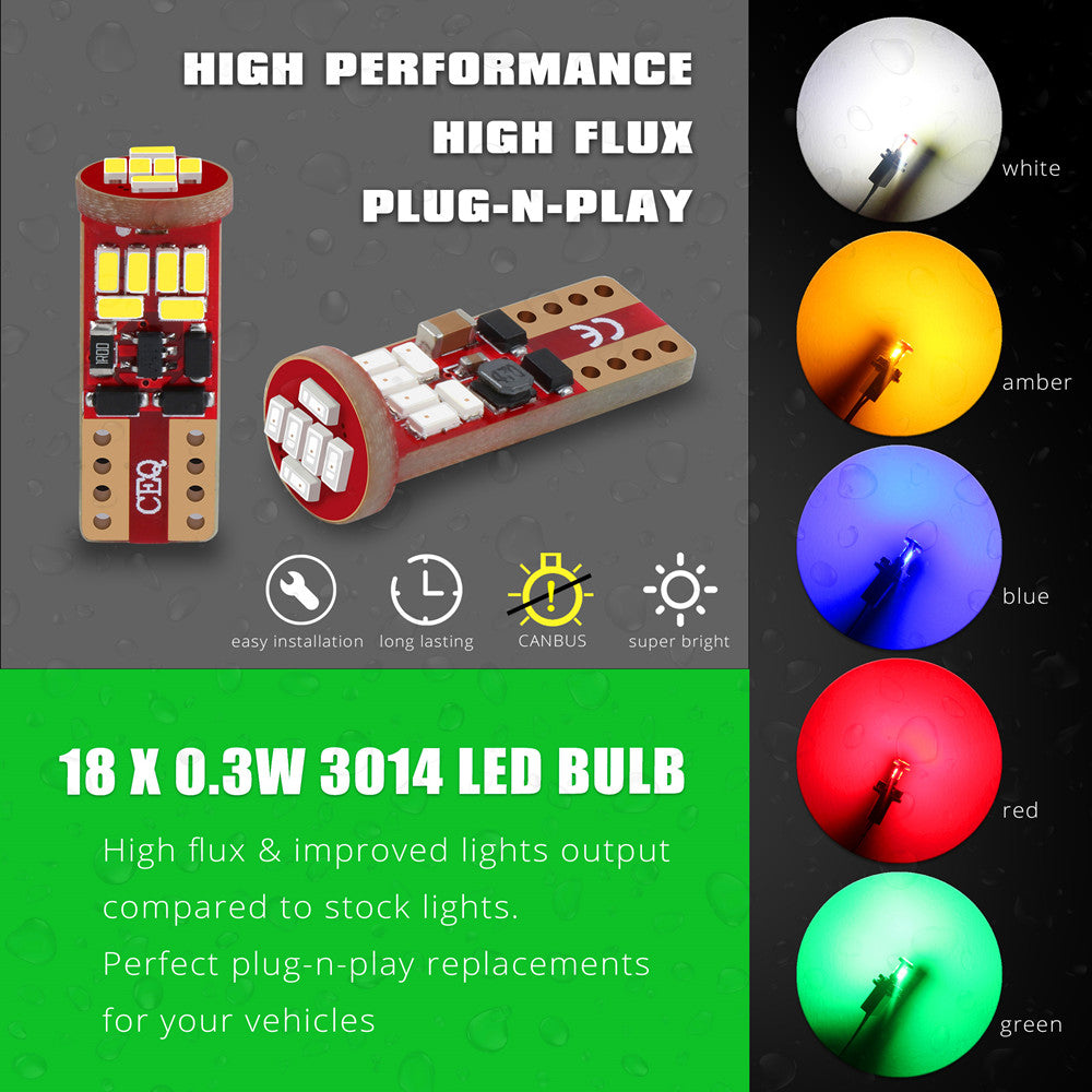 194-168-led-lights-bulbs-white-amber-yellow-red-green-blue-w5w-2825