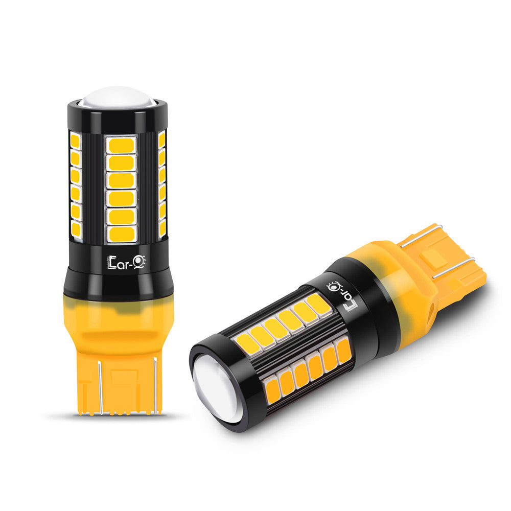 SEALIGHT SLJ5 7443/7440/T20/W21W LED Turn Signal Light Brake Tail Light Bulbs 20W 2000LM 2000K Ambe - View #5