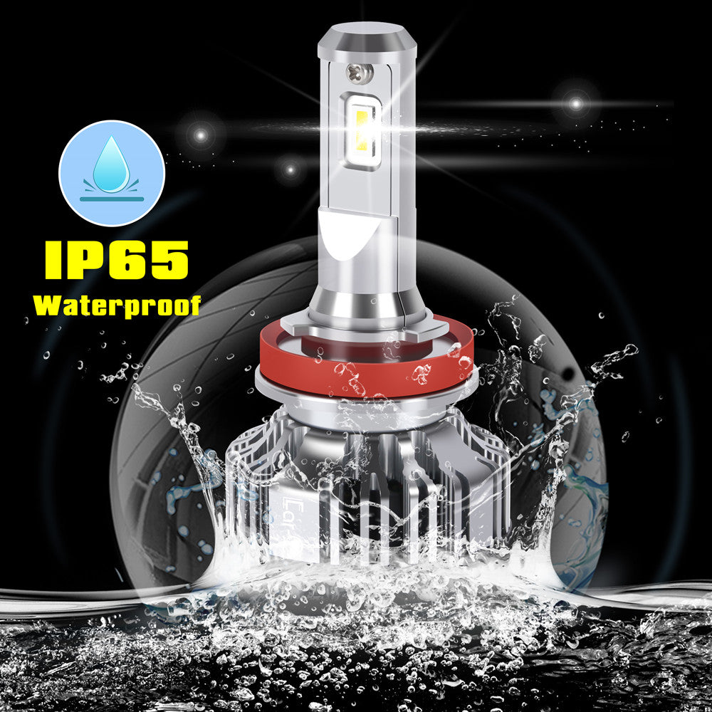 SHENKENUO 4-Pack H9+H11 LED Headlight Bulbs For Kawasaki Ninja ZX14 ZX1400 2006-2011 – 6000K White, 4000LM, Plug-and-Play