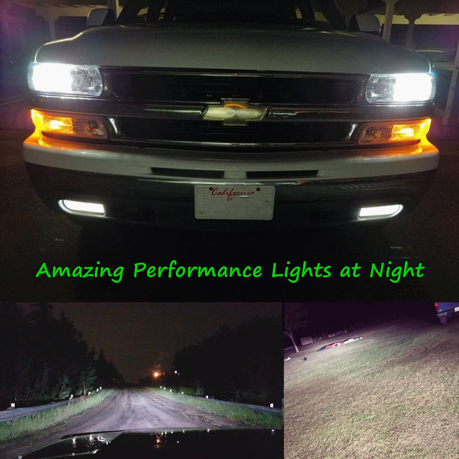 HIR2 9012 LED Forward Lightings Bulbs for Cars, Trucks, 6500K Xenon White