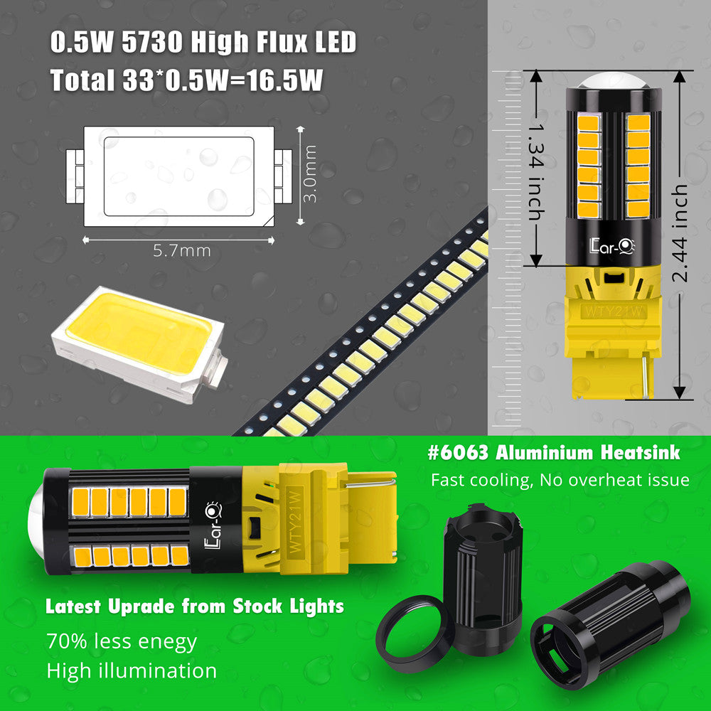 WTY21W-led-amber-yellow-turn-signal-lights-bulb-dimension-ford-f150