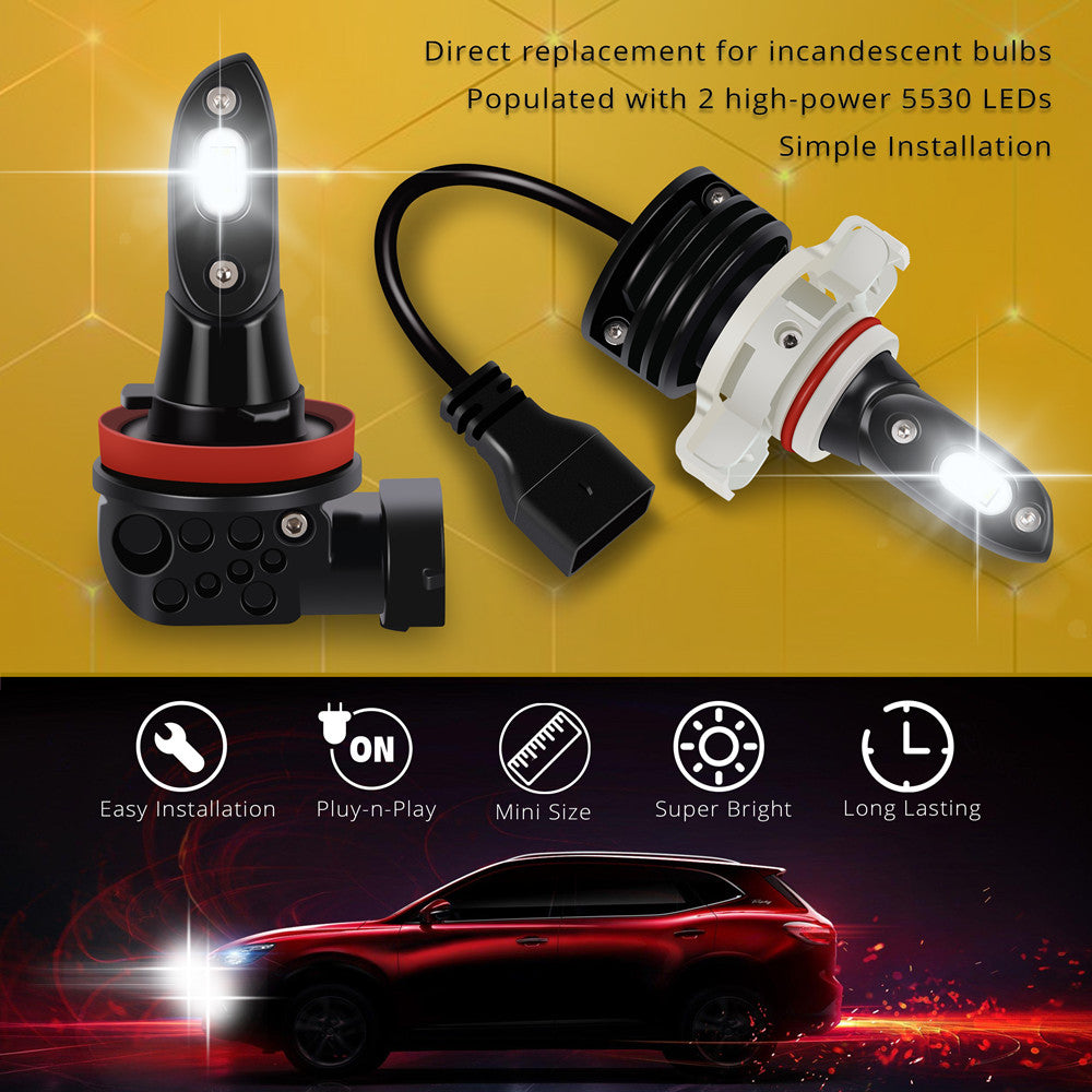h16-h11-h8-led-fog-lights-bulbs-6000k-xenon-white-plug-n-play-kits